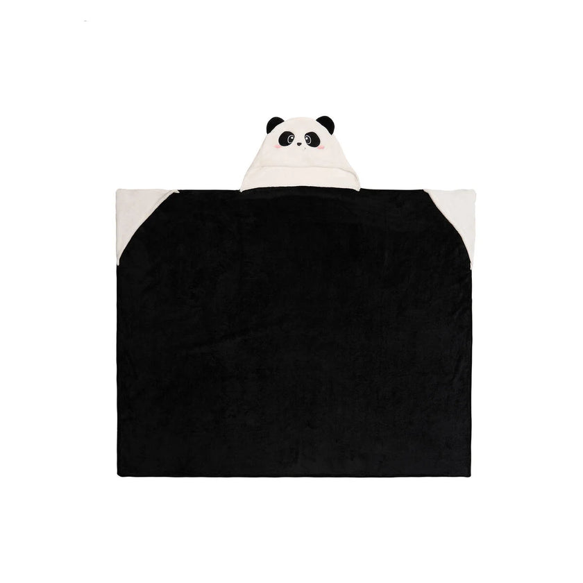 Plaid à capuche Panda Legami