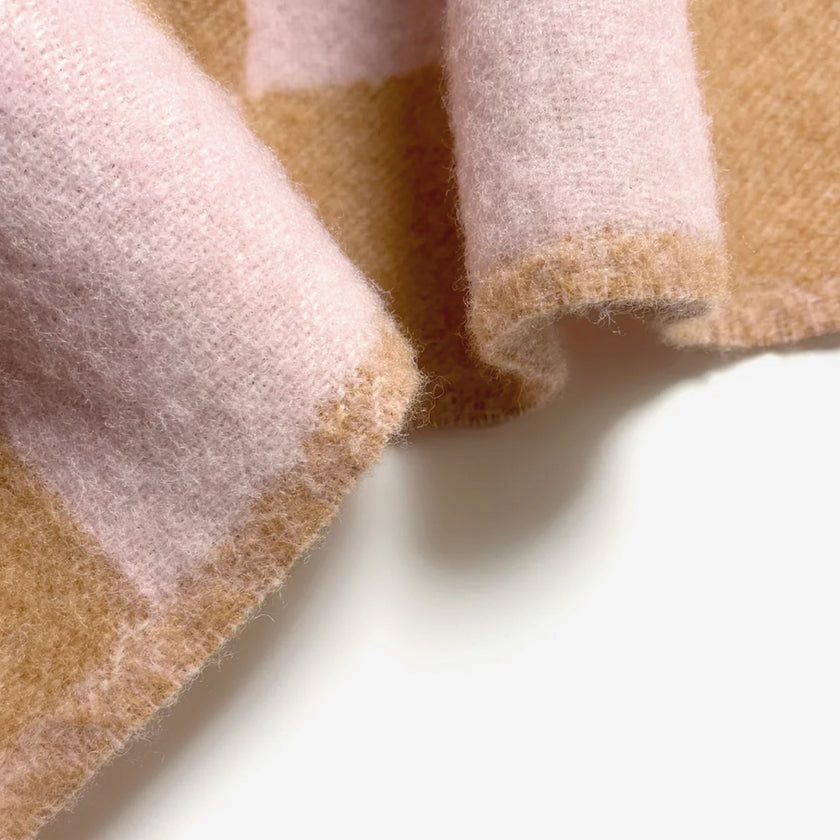 Plaid Damier Terra Rose - MAISON DEUX