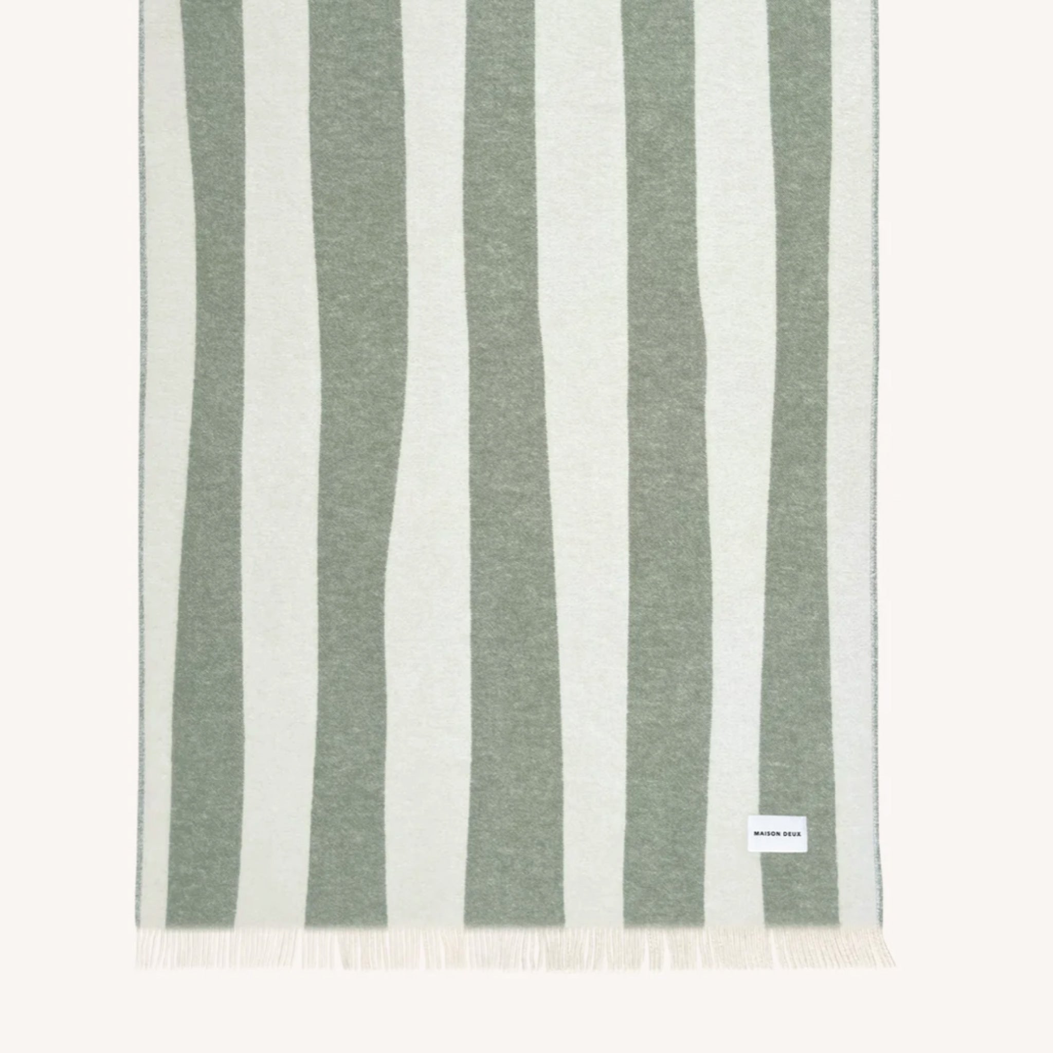 Plaid Rough Stripe Agave - MAISON DEUX