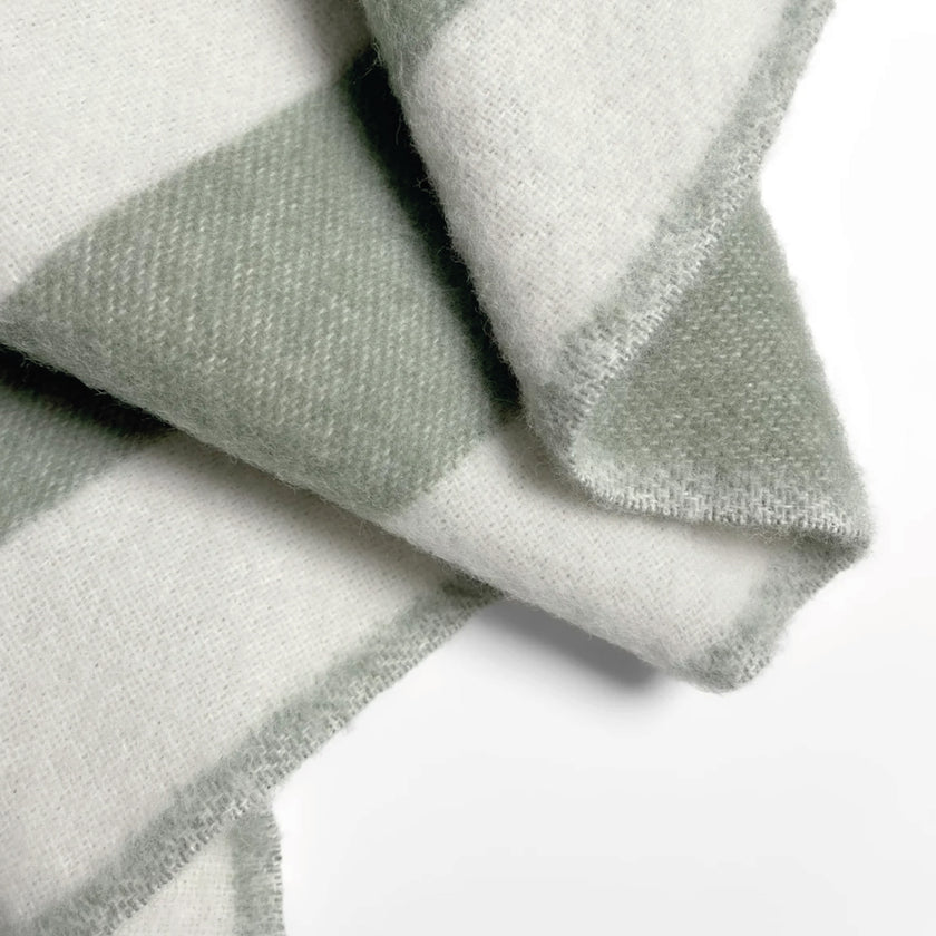 Plaid Rough Stripe Agave - MAISON DEUX