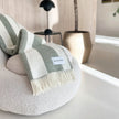 Plaid Rough Stripe Agave - MAISON DEUX