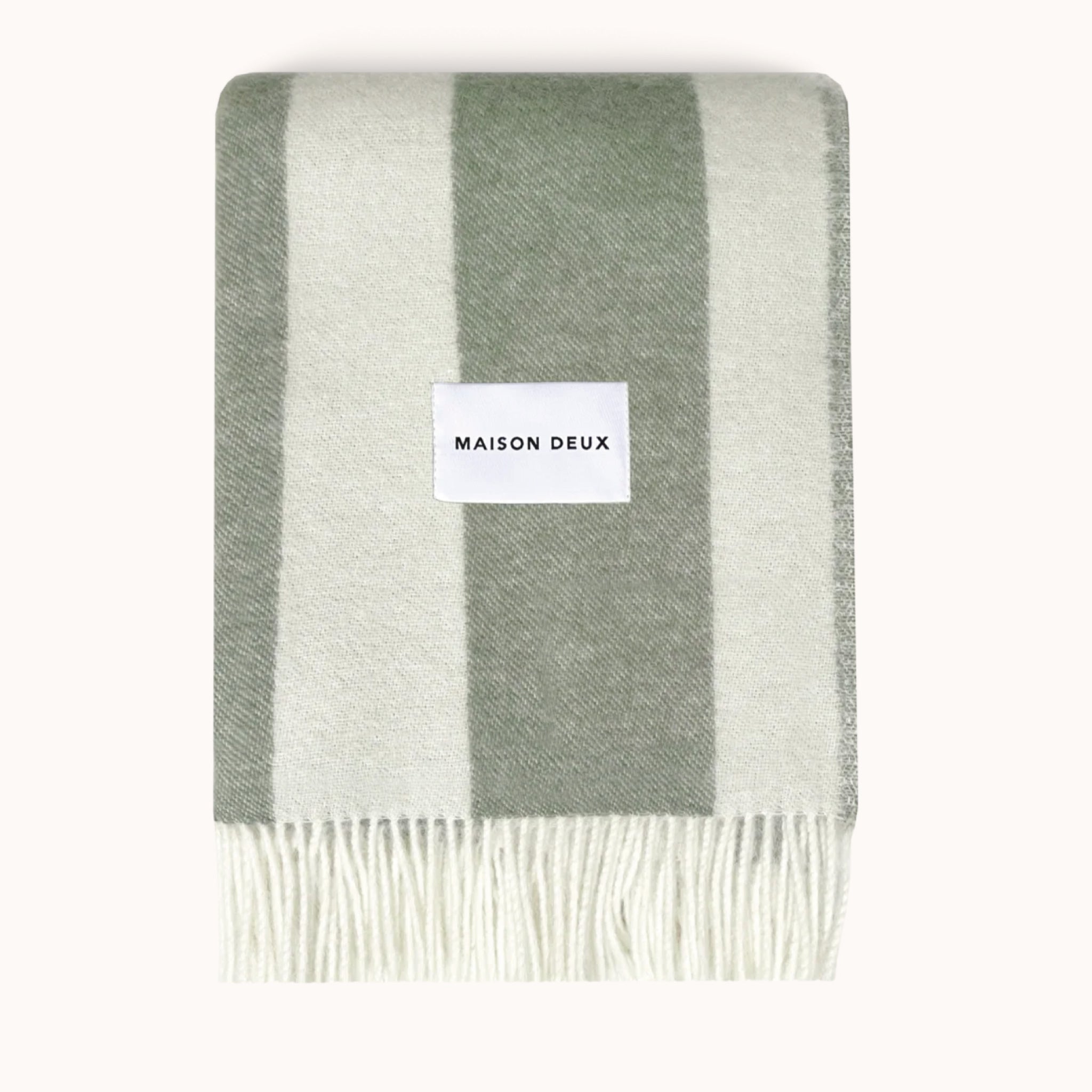 Plaid Rough Stripe Agave - MAISON DEUX