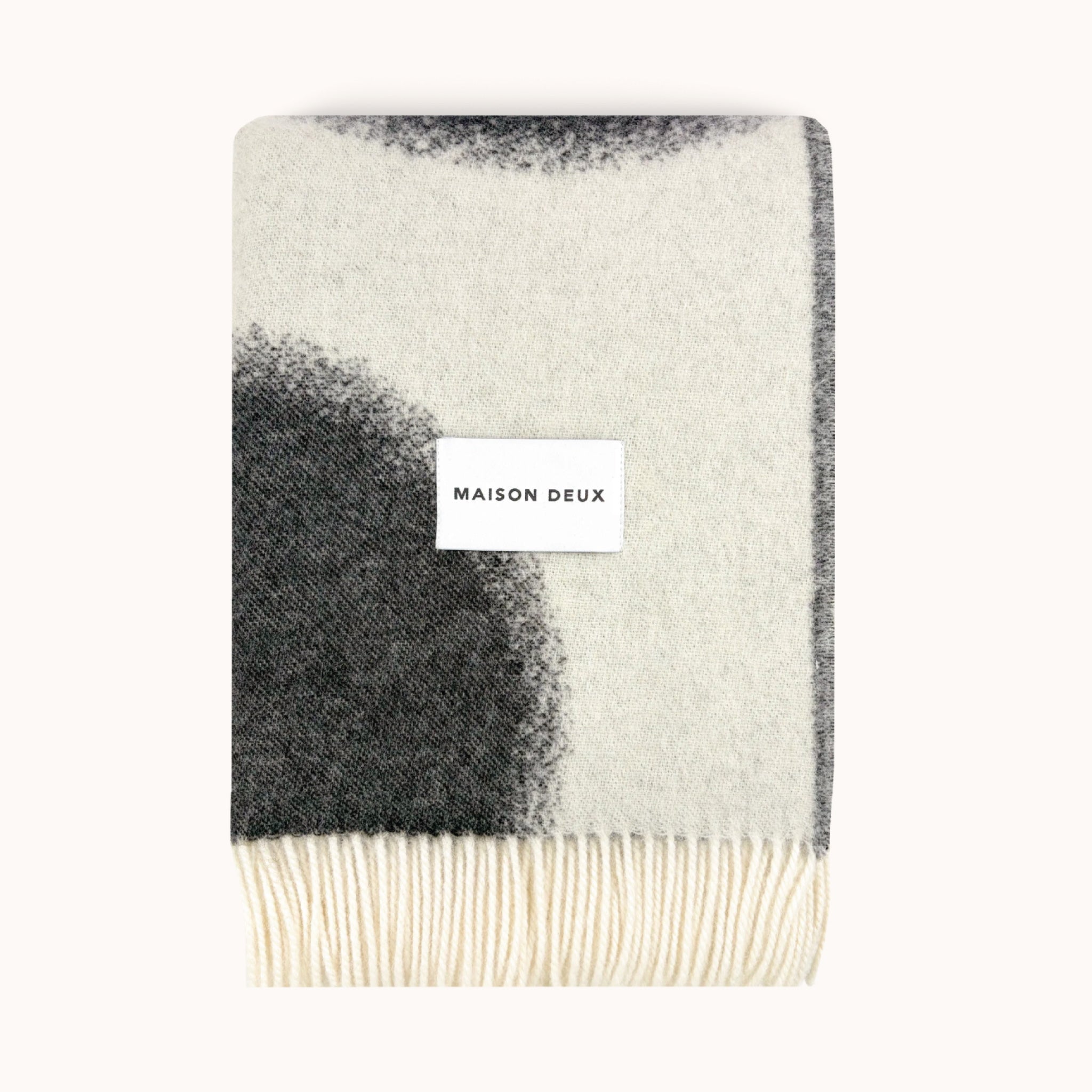 Plaid Polka Bold Blanc Noir