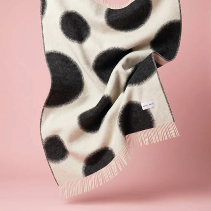 Plaid Polka Bold Blanc Noir