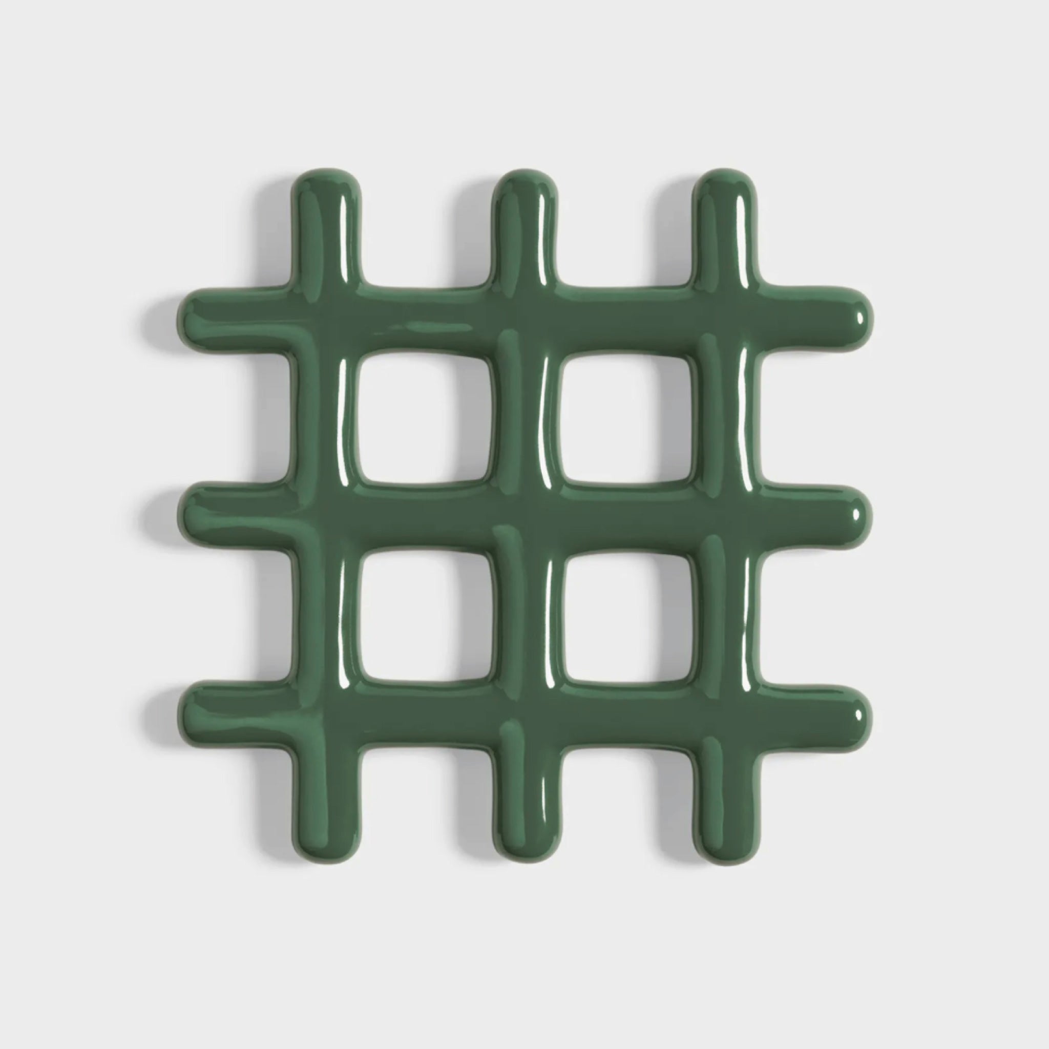 Dessous-de-plat Grid vert en grès – &Klevering