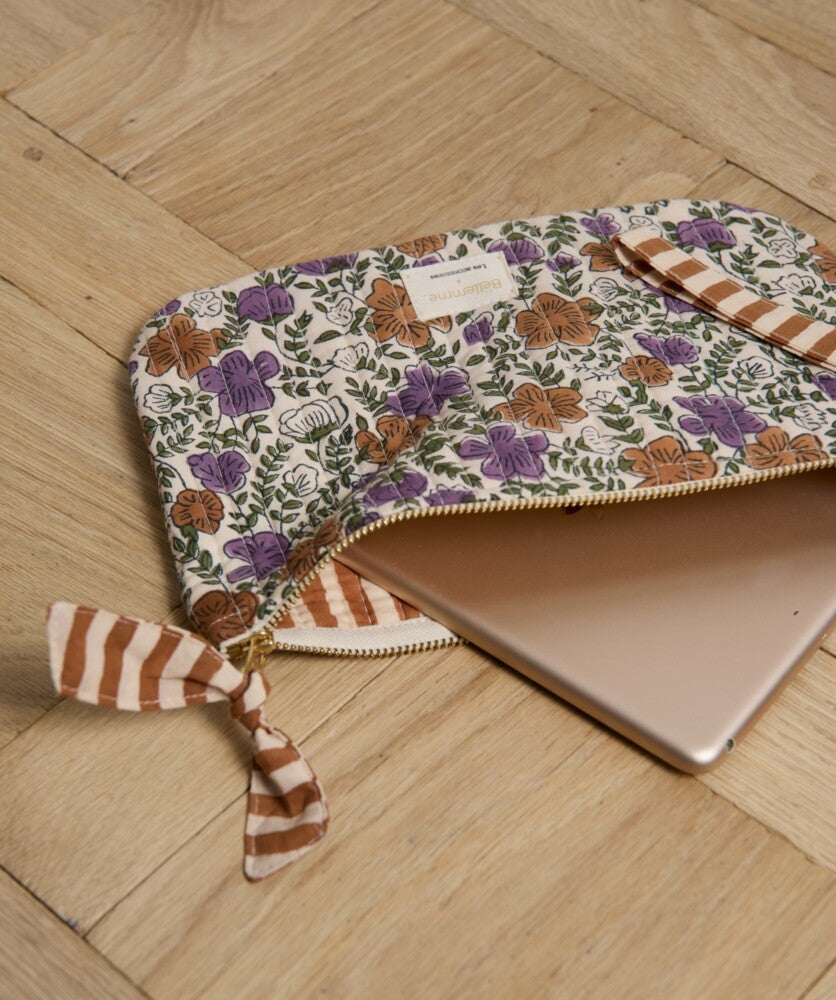 Pochette medium ellis violette bellemme