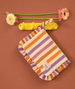 Pochette medium janice rayure multicolore