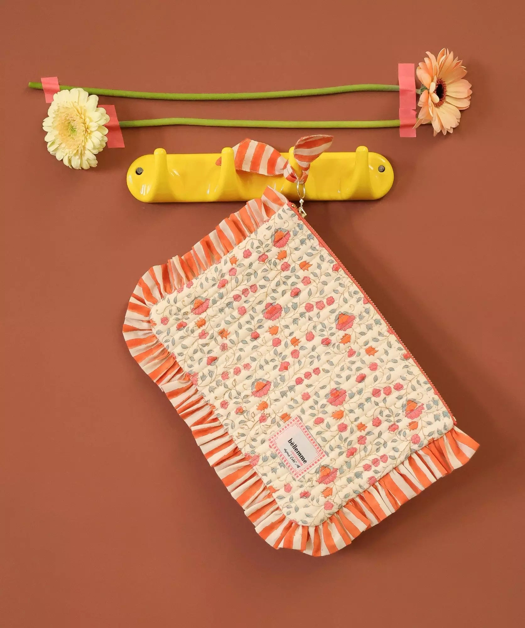 Pochette medium Janice rosa sorbet d'été bellemme
