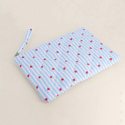 pochette coeur bleu