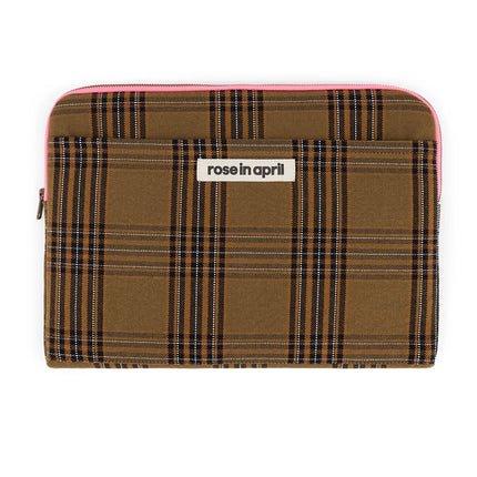 Pochette d'ordinateur motif tartan