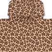 Poncho fleurs sauvage marron
