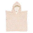 Poncho de bain coeurs rouge atelier wagram
