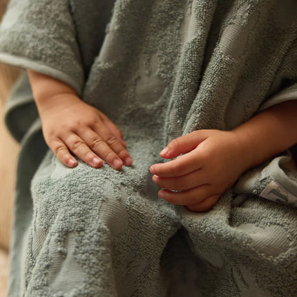poncho de bain miffy jaquard Sea green
