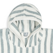 poncho de bain strip sea green