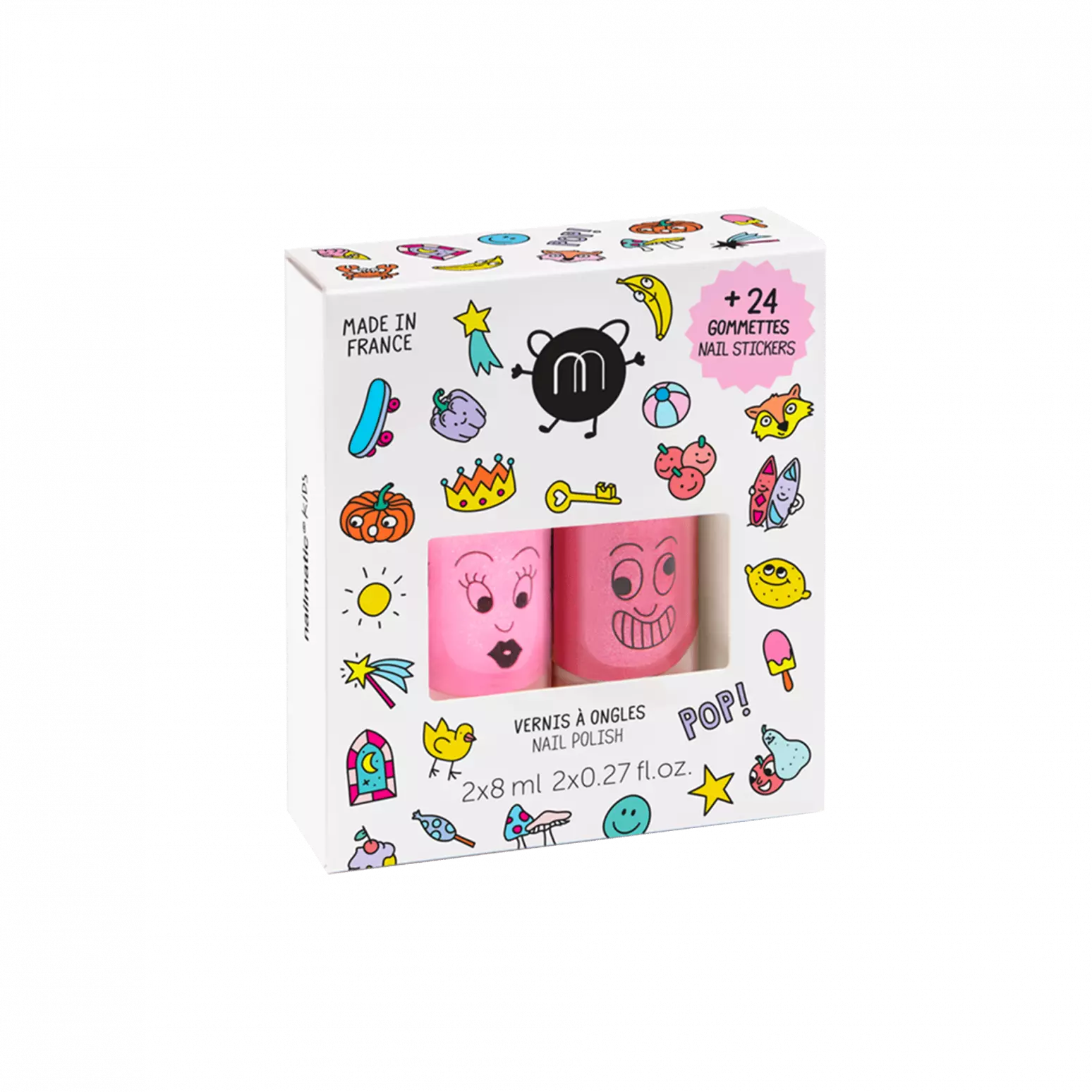 Coffret pop vernis et stickers nailmatic