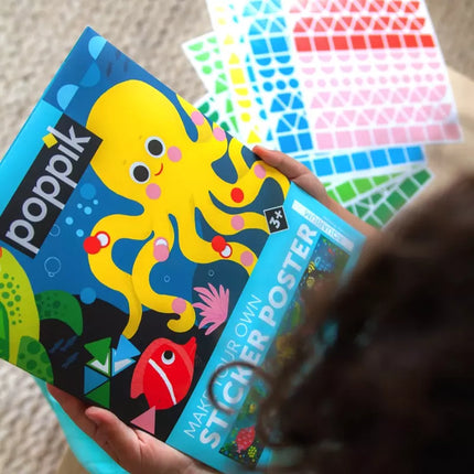 Poppik jeu éducatif stickers Aquarium