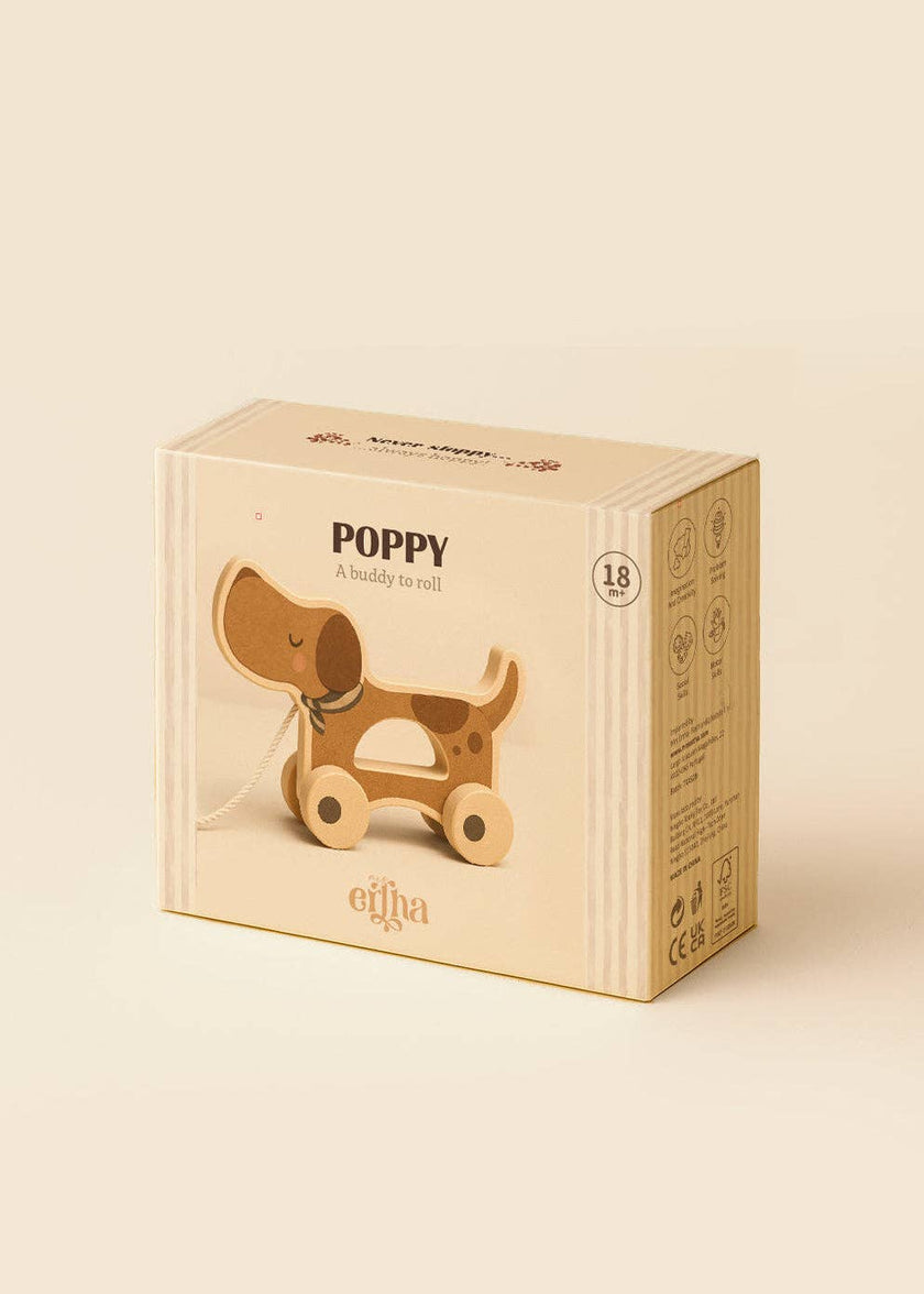 Poppy chien en bois ertha