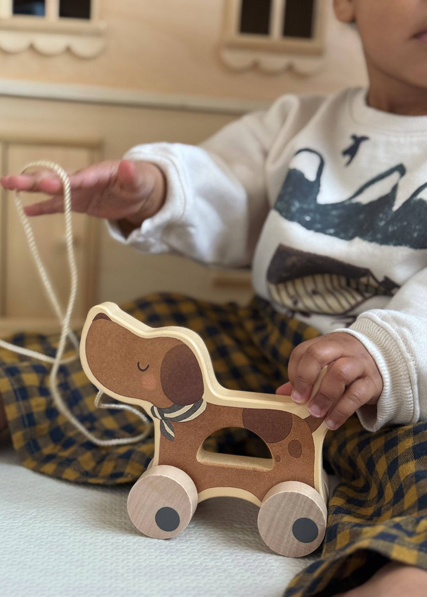Poppy chien en bois ertha