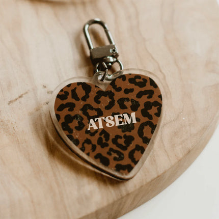 Porte clef atsem leopard Mon petit Leon