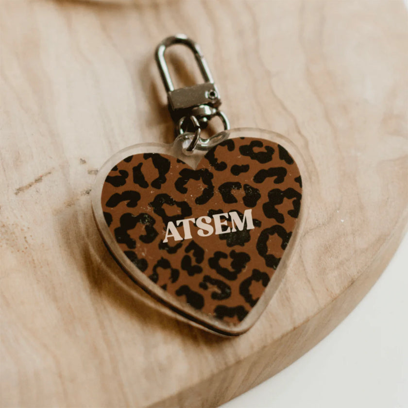 Porte clef atsem leopard Mon petit Leon