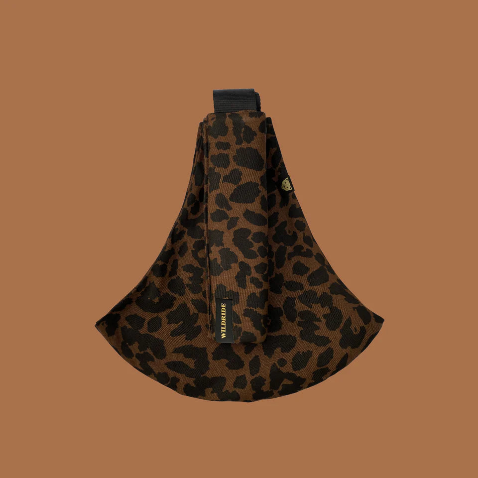 porte bebe leopard marron