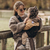 porte bebe leopard marron