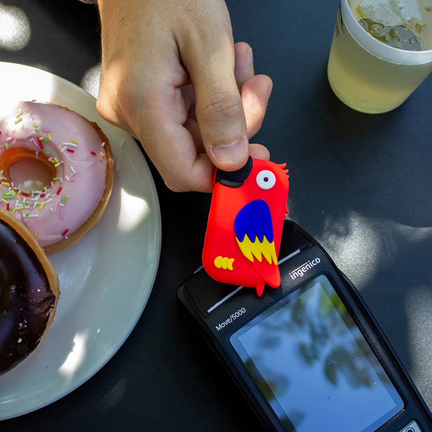 porte monnaie perroquet