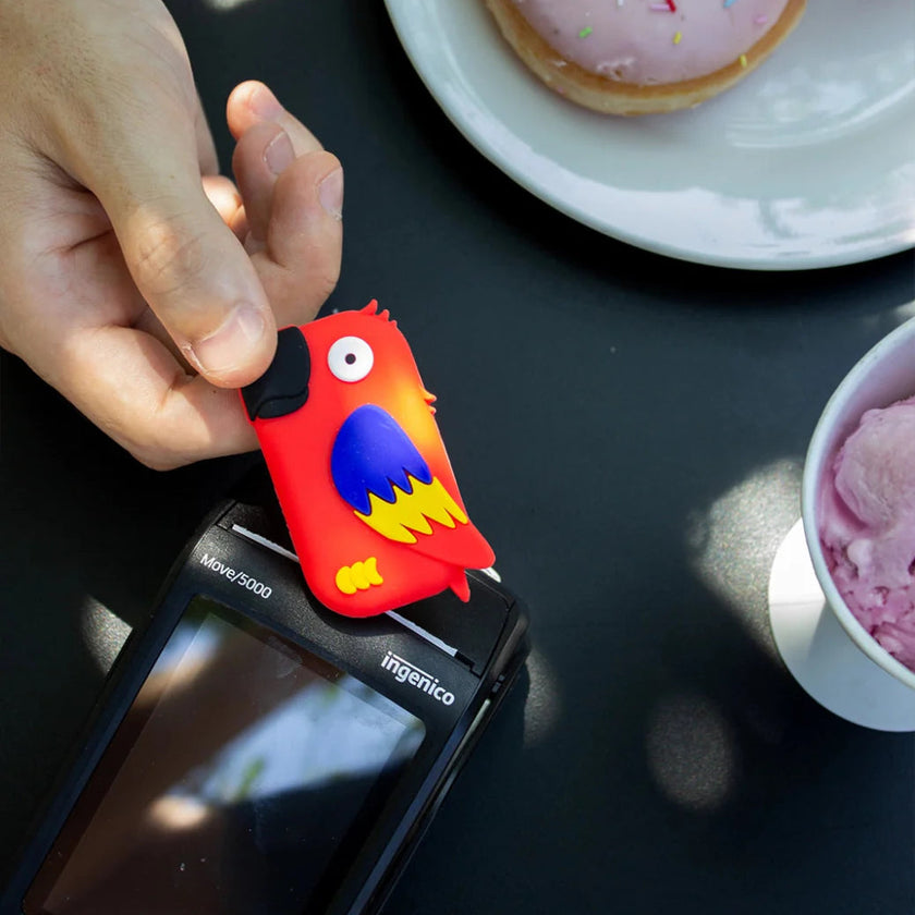 porte monnaie perroquet