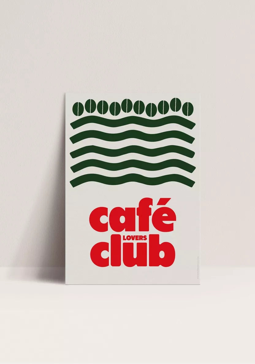 Poster café lovers club