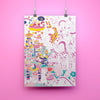 poster geant a colorier lily