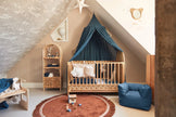 Fauteuil enfant bleu jean jollein