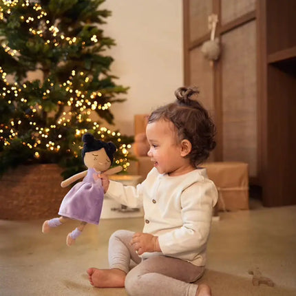 poupée robe violette