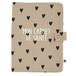 Protège carnet de santé gaze coeurs eige atelier