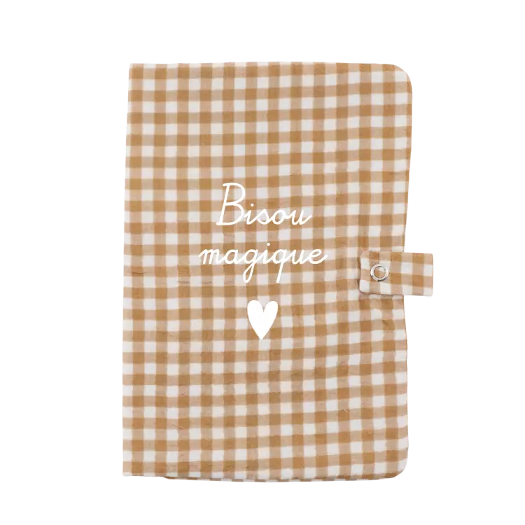 Protège carnet de santé gaze vichy atelier
