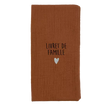 Protège livret de famille gaze caramel