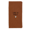Protège livret de famille gaze caramel