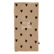Livret de famille gaze coeur beige