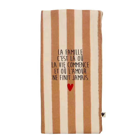 Protège livret de famille rayures large Atelier Wagram