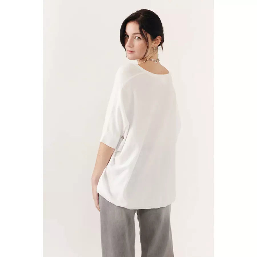 Pull hesalia blanc Artlove