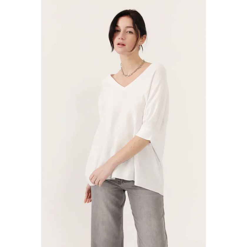 Pull hesalia blanc Artlove
