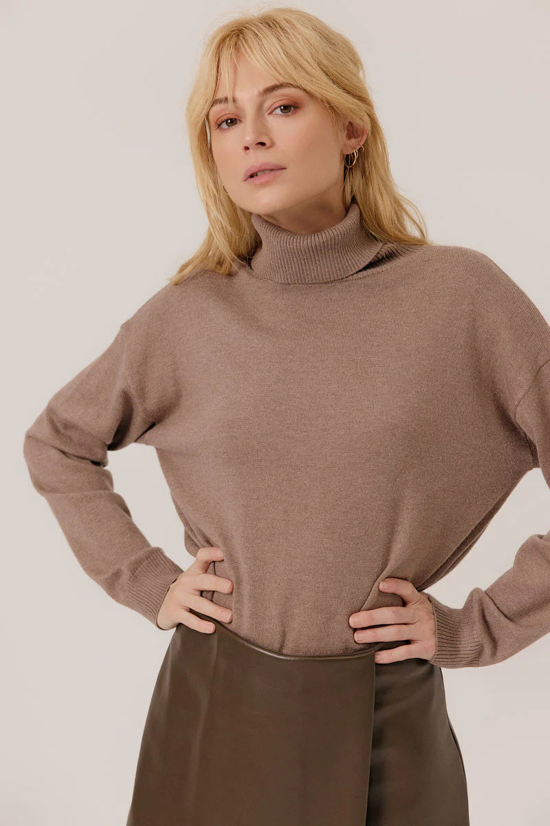 Pull taupe