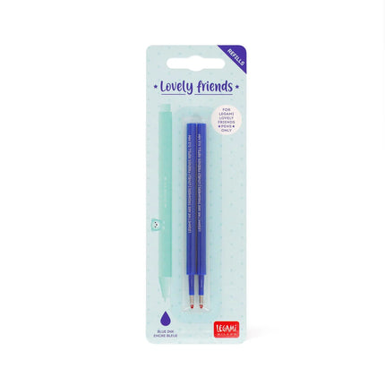Recharge stylo legami lovely friends bleu