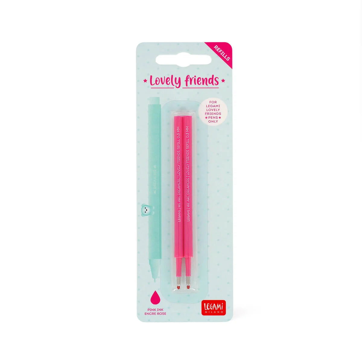 Recharge stylo legami lovely friends rose
