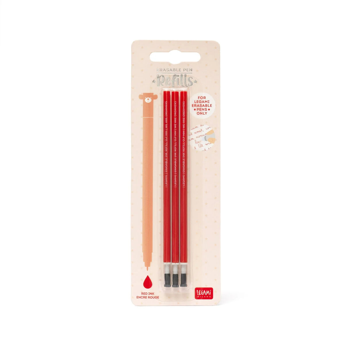 Recharges stylos effaçables