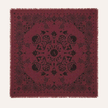 Grand foulard en laine Ruby – 100 × 100 cm