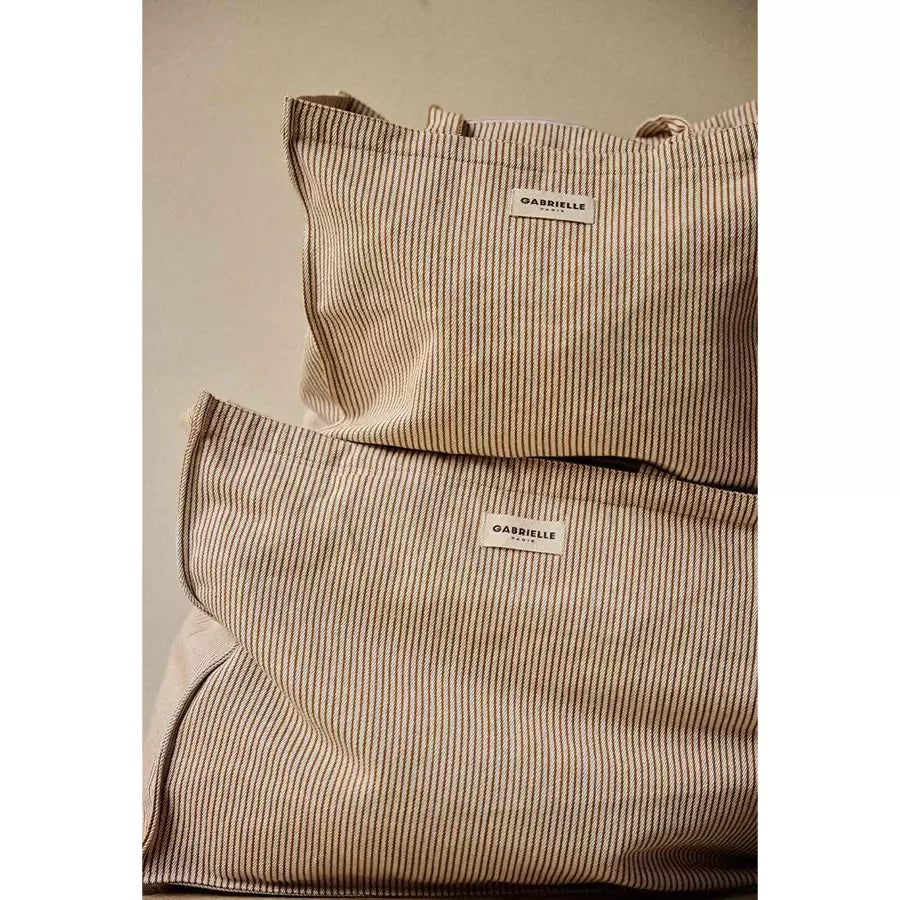Sac 24h Gabrielle rayures argile