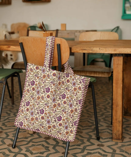 Sac cabas amalfi ashley lavande bellemme