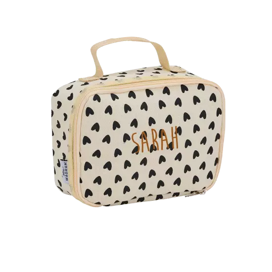 Sac a gouter isotherme atelier wagram coeur noir fond écru