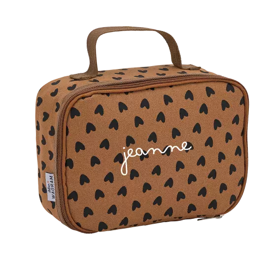 Sac a gouter isotherme atelier wagram coeur noir fond marron