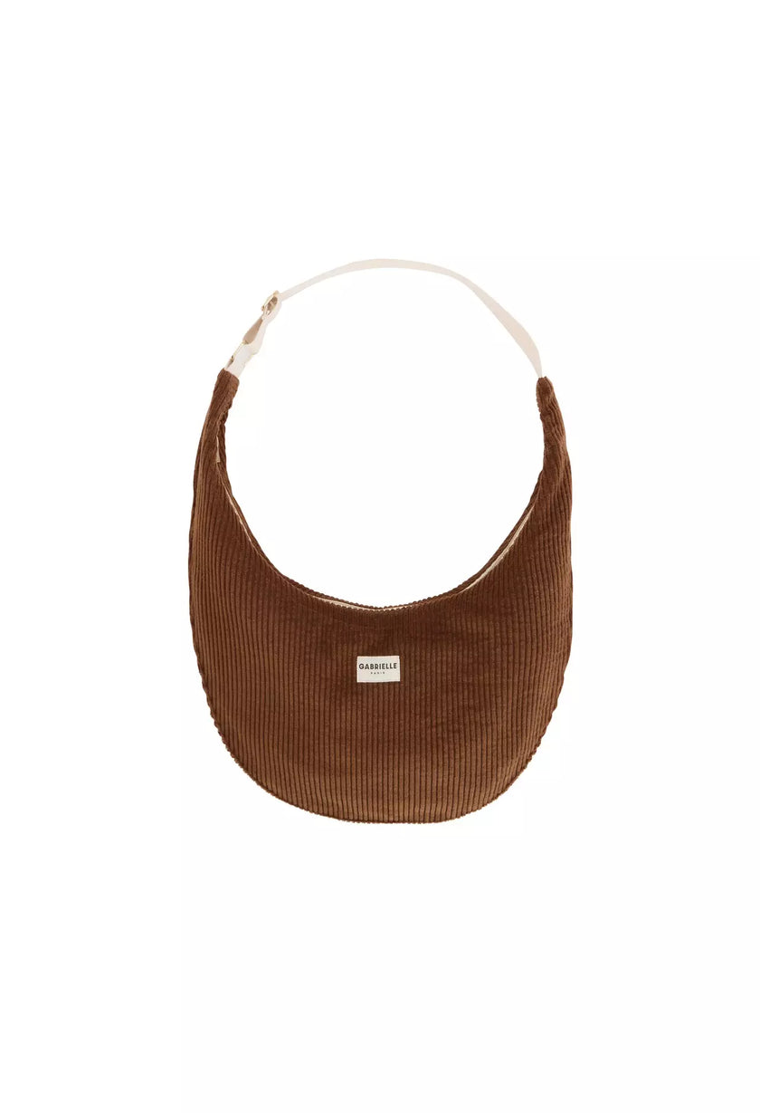 Sac new B velours camel Gabrielle